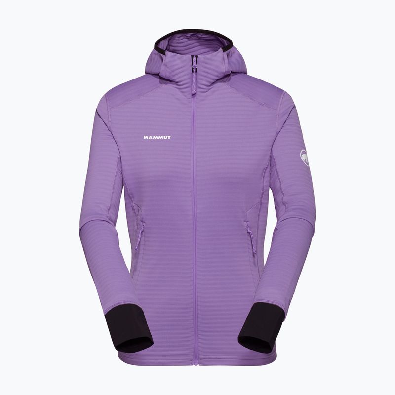 Mammut női trekking pulóver Taiss Light ML kapucnis lavandin fekete 5