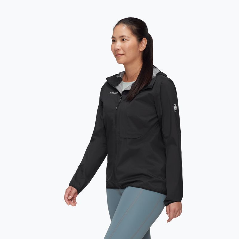 Női esőkabát Mammut Ducan Light HS kapucnis fekete 3