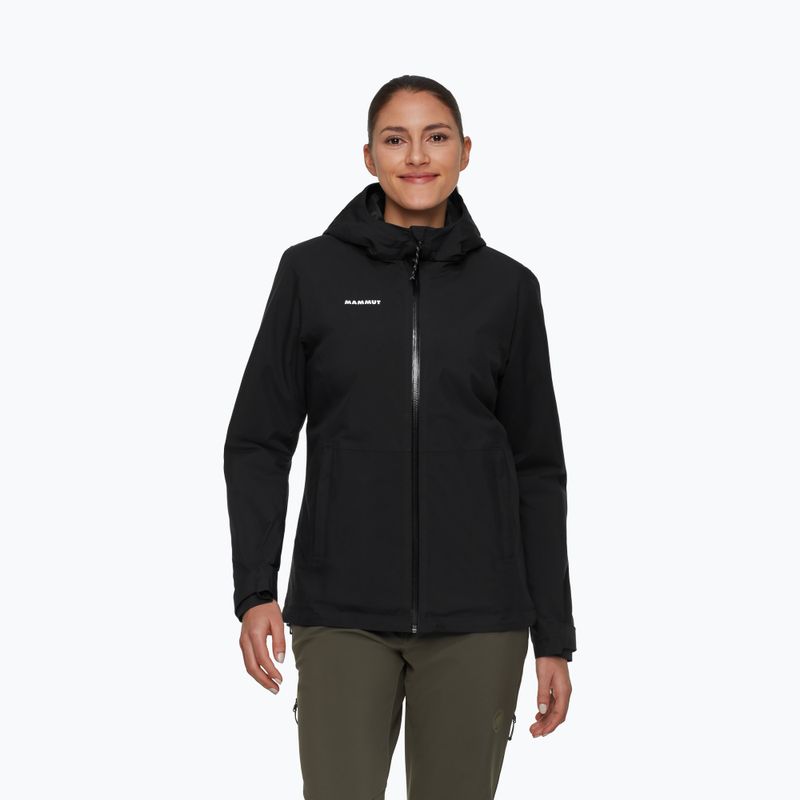 Női esőkabát Mammut Linard HS Thermo Hooded Jacket Women black