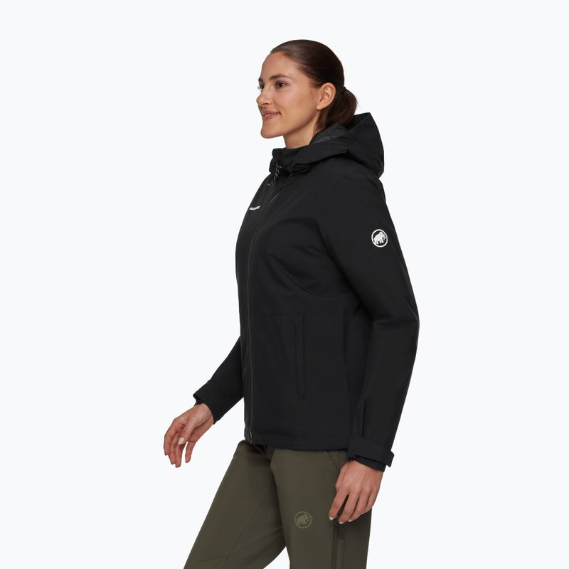 Női esőkabát Mammut Linard HS Thermo Hooded Jacket Women black 3