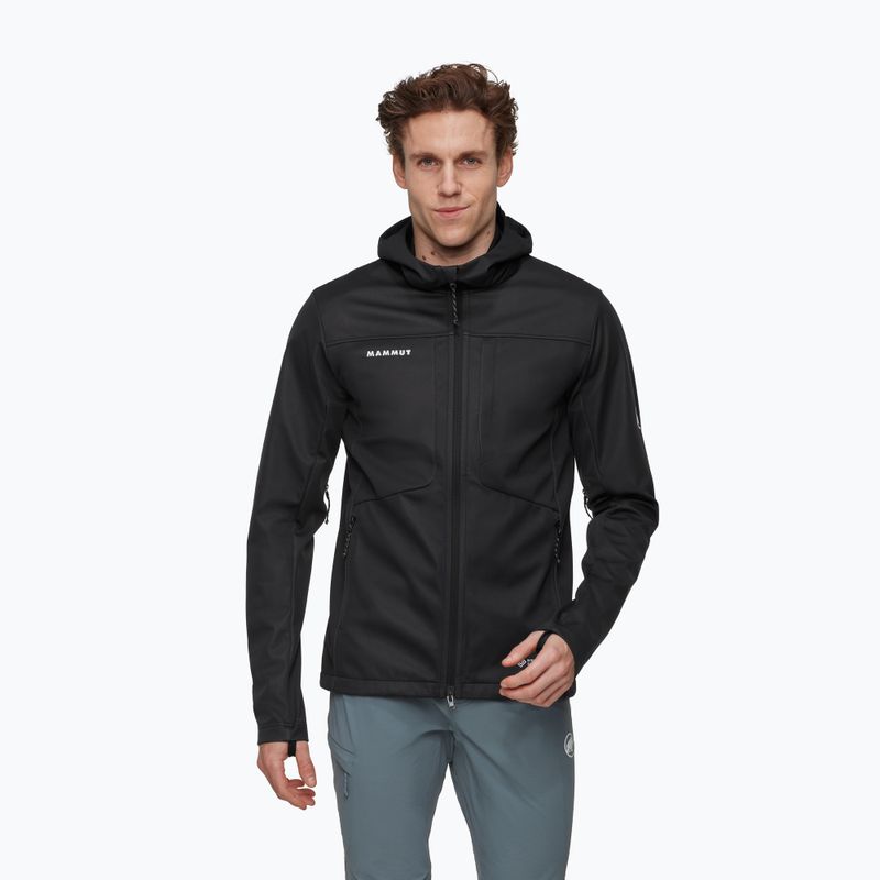 Férfi softshell dzseki Mammut Ultimate VIII Softshell Hooded black