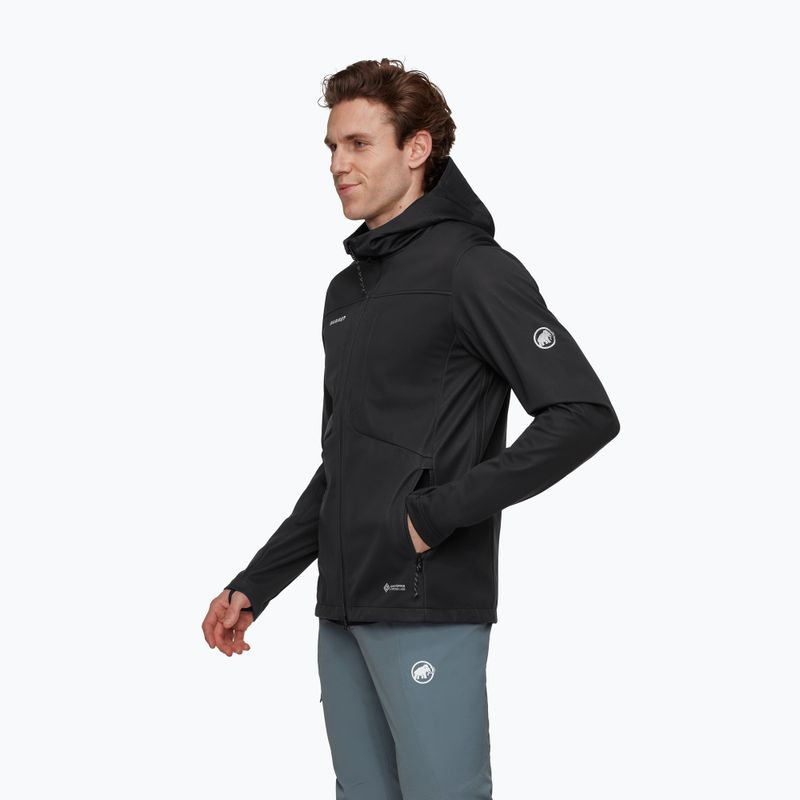 Férfi softshell dzseki Mammut Ultimate VIII Softshell Hooded black 3