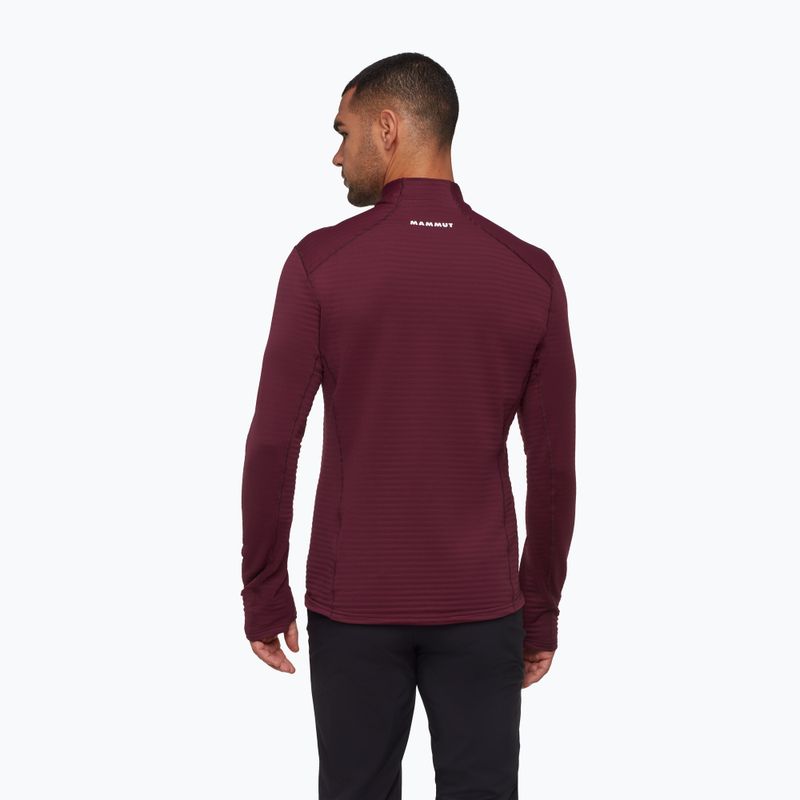 Férfi pulóver Mammut Taiss Light ML burgundy/black 2
