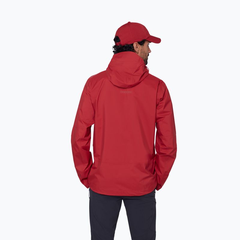 Férfi szélálló dzseki Mammut Ducan HS Hooded dark mammut red 3
