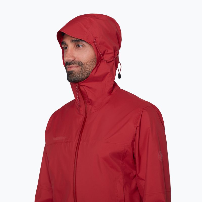 Férfi szélálló dzseki Mammut Ducan HS Hooded dark mammut red 5