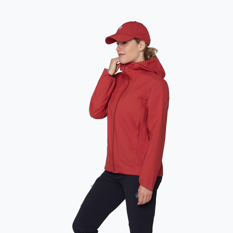 Női szélálló dzseki Mammut Ducan HS Hooded dark mammut red 4
