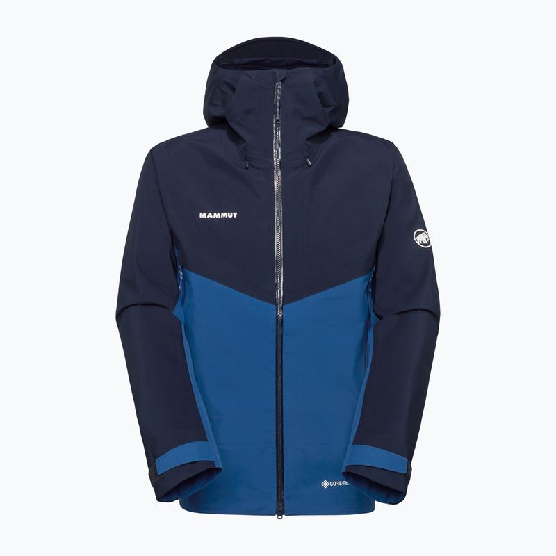 Férfi esőkabát Mammut Crater IV HS Hooded sweatshirt/marine 10