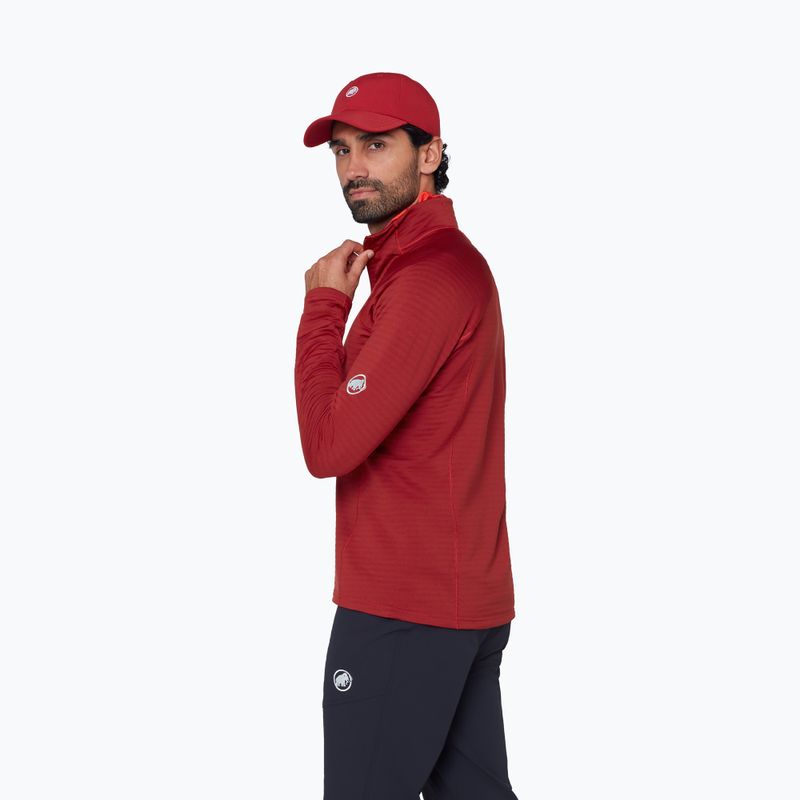 Férfi pulóver Mammut Taiss ML Half Zip Pull dark mammut red 4