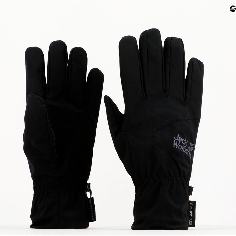 Jack Wolfskin Stormlock Highloft trekking kesztyű fekete 1904433_6000_001 6