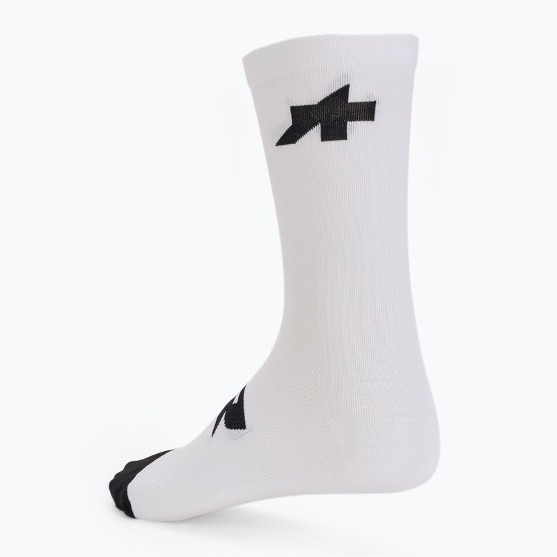 kerékpáros zokni ASSOS R S9 2P white 2
