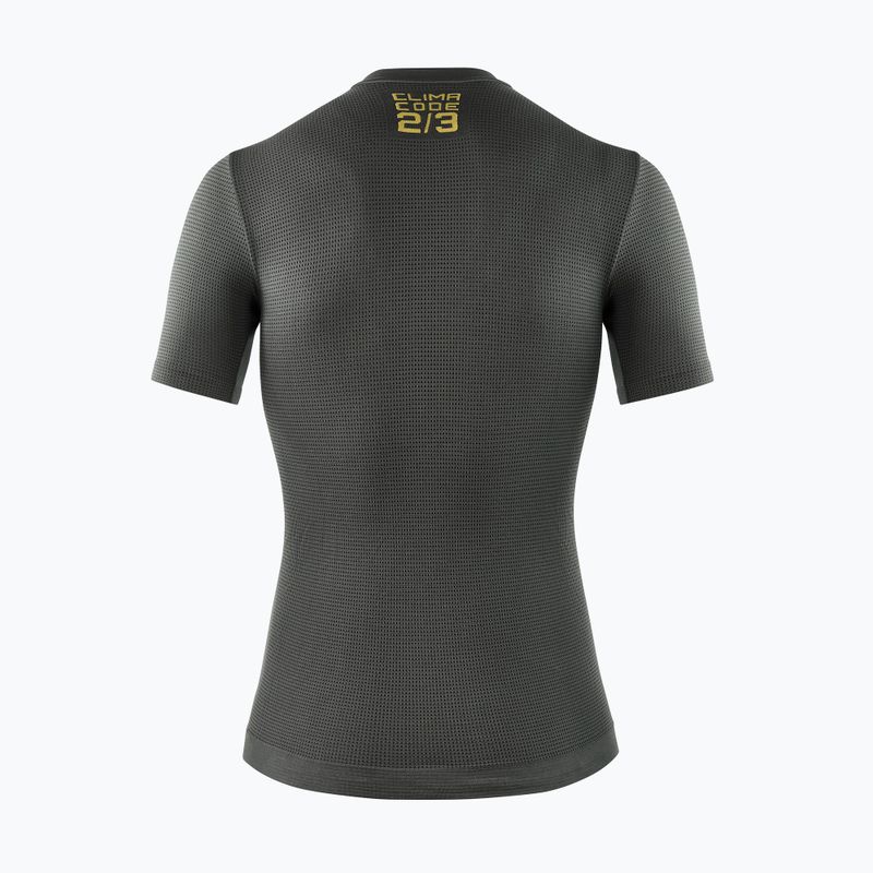 Férfi ASSOS tavaszi őszi bőrréteg P1 kerékpáros mez antracit szürke 2