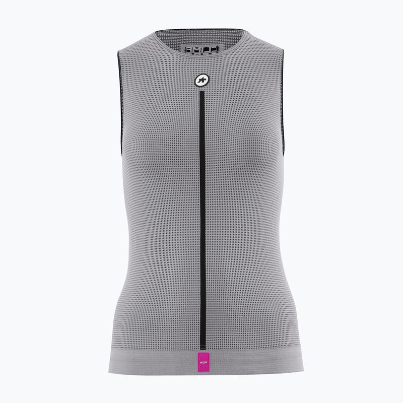 Női kerékpáros pulóver ASSOS nyári NS Skin Layer P1 szürke
