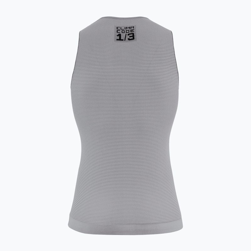 Férfi kerékpáros pulóver ASSOS nyári NS Skin Layer P1 szürke 2