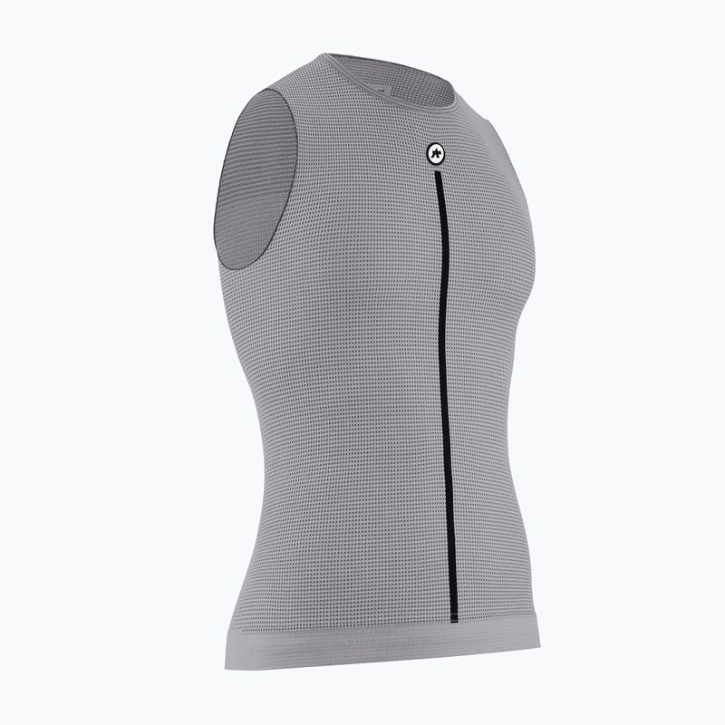 Férfi kerékpáros pulóver ASSOS nyári NS Skin Layer P1 szürke 3