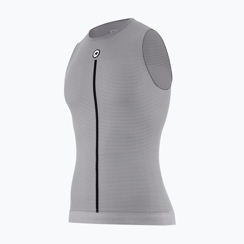 Férfi kerékpáros pulóver ASSOS nyári NS Skin Layer P1 szürke 4