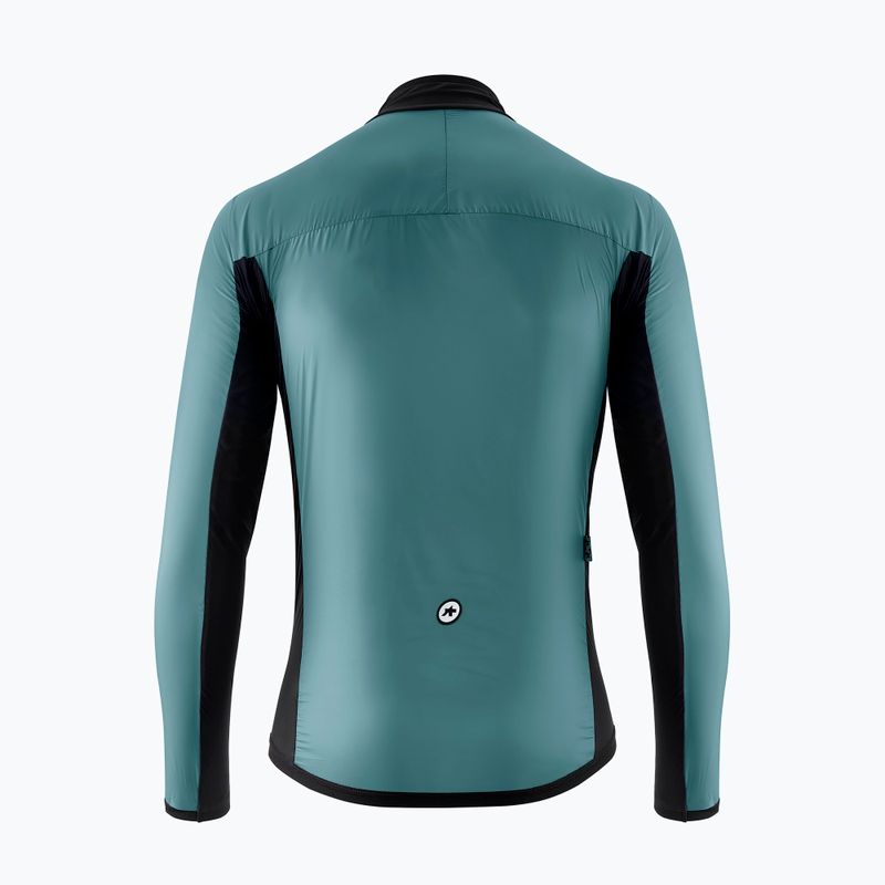 Férfi ASSOS Mille GT C2 Wind foundation zöld kerékpáros kabát 2