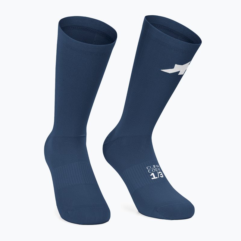 ASSOS Racing S11 kő kék zokni
