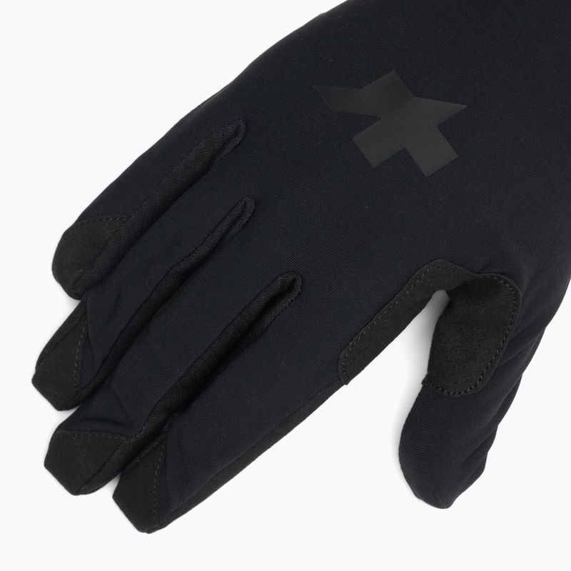 ASSOS Spring Fall P1 fekete kerékpáros kesztyű 4