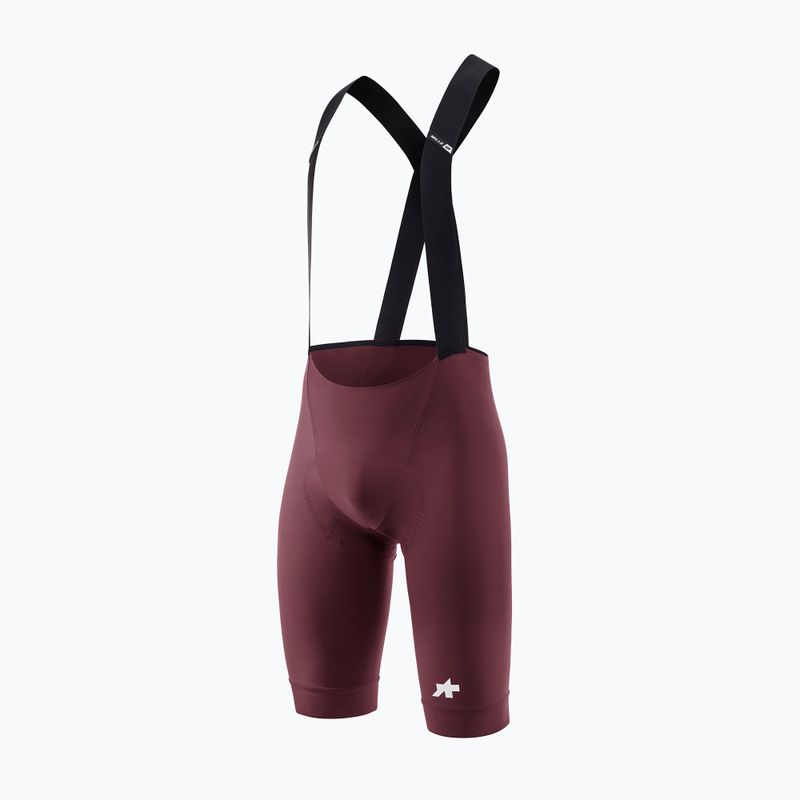Férfi kerékpáros rövidnadrág ASSOS Mille GT S11 Bib Shorts burgundy red 4
