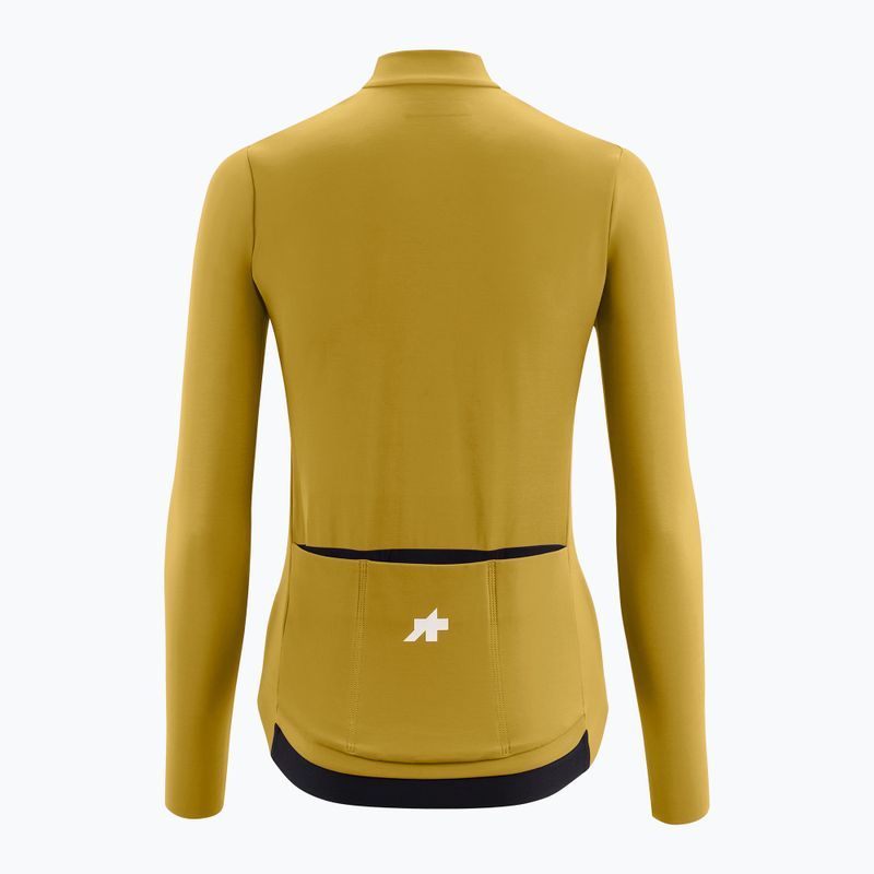 Női kerékpáros hosszú ujjú póló ASSOS Mille GT Spring Fall Jersey S11 golden yellow 2