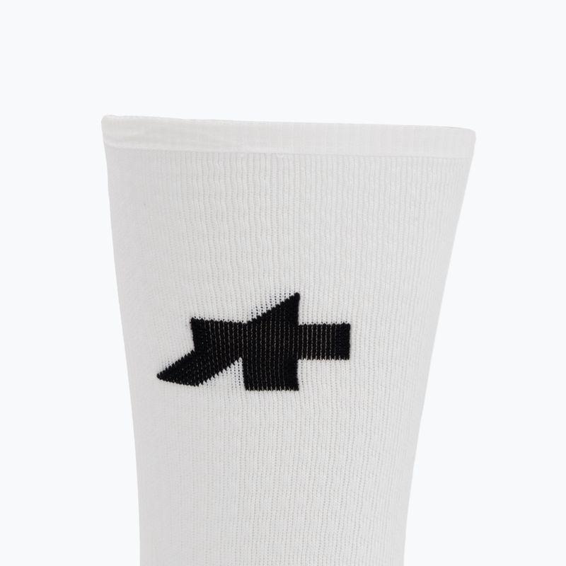 Zokni ASSOS Equipe Spring Fall P1 white 3