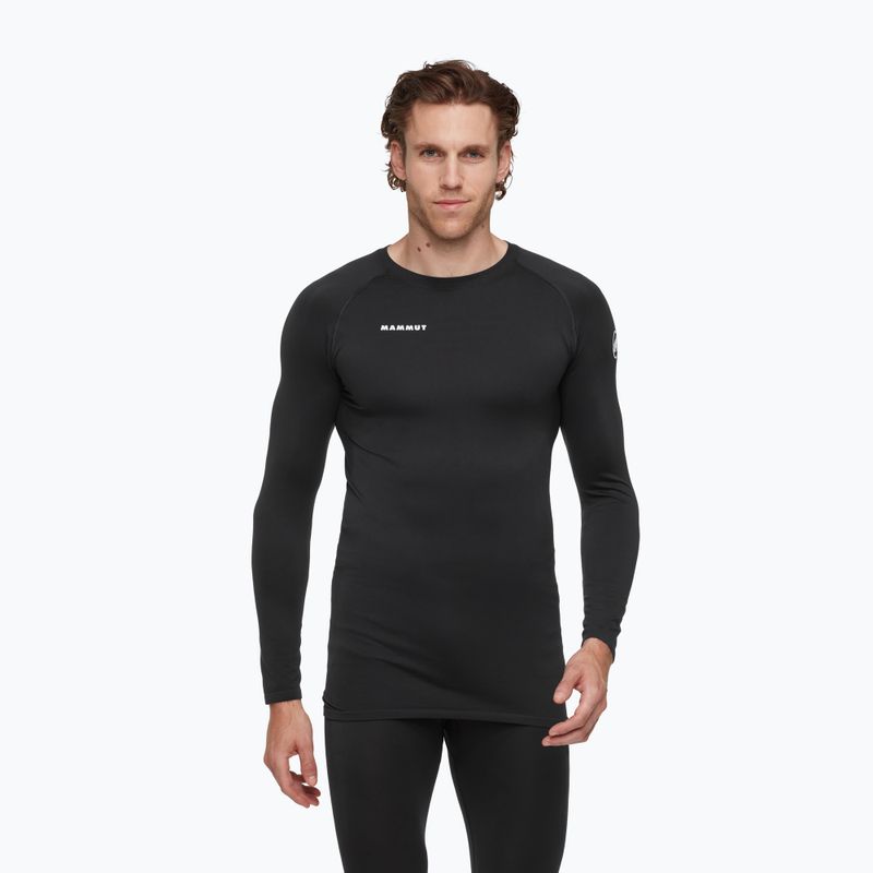Férfi termoaktív pulóver Mammut All-Mountain Seamless BL Mid fekete/fehér