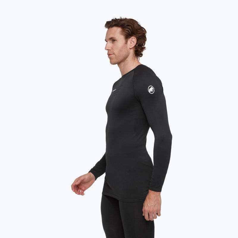 Férfi termoaktív pulóver Mammut All-Mountain Seamless BL Mid fekete/fehér 3