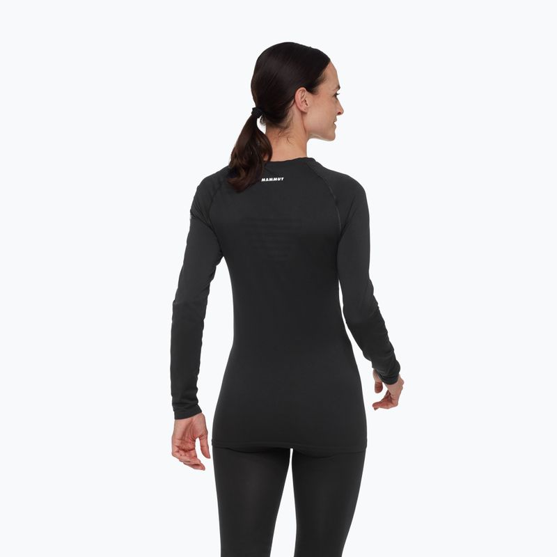 Női hőaktív pulóver Mammut All-Mountain Seamless BL Mid fekete/fehér 2