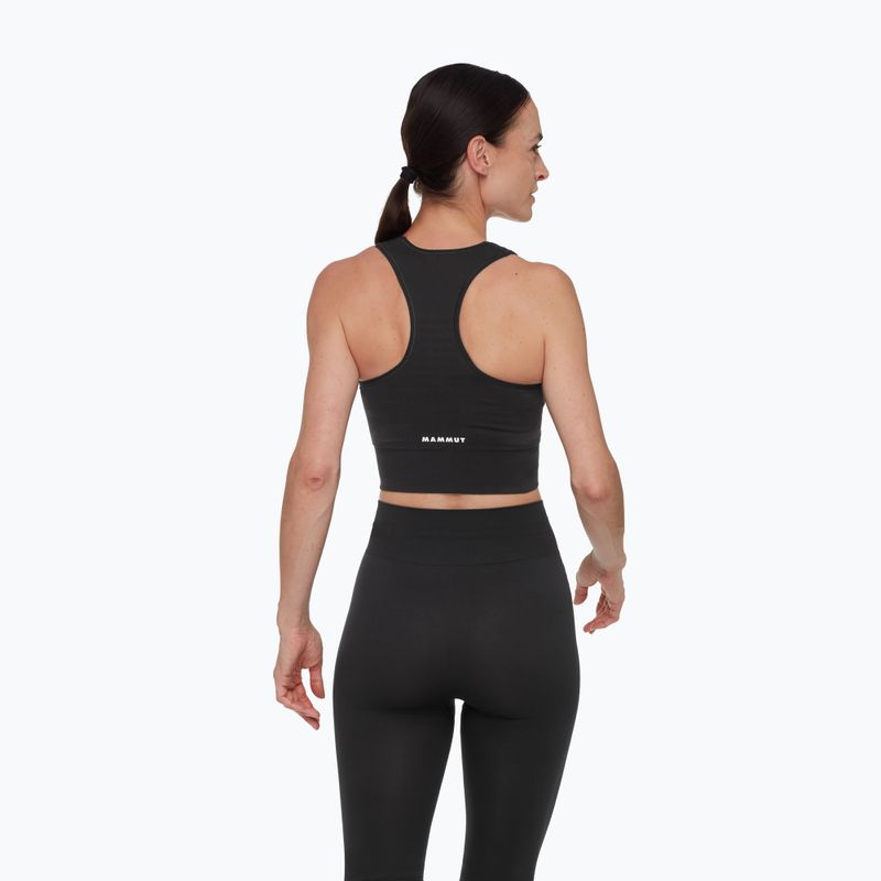 Termoaktív melltartó Mammut All-Mountain Seamless BL Sport black/white 2