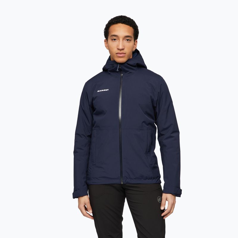 Férfi esőkabát Mammut Linard HS Thermo Hooded Jacket Men marine