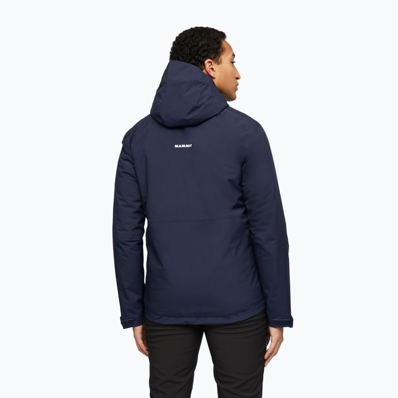 Férfi esőkabát Mammut Linard HS Thermo Hooded Jacket Men marine 2
