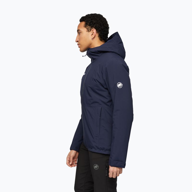 Férfi esőkabát Mammut Linard HS Thermo Hooded Jacket Men marine 3