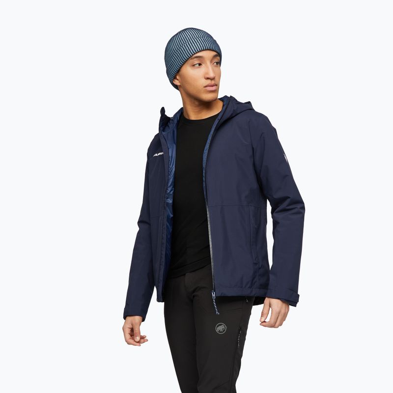Férfi esőkabát Mammut Linard HS Thermo Hooded Jacket Men marine 4