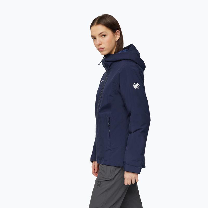 Női esőkabát Mammut Linard HS Thermo Hooded Jacket Women marine 3