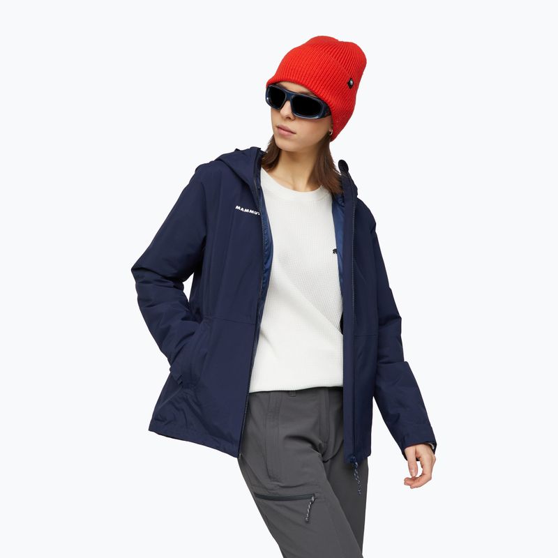 Női esőkabát Mammut Linard HS Thermo Hooded Jacket Women marine 4