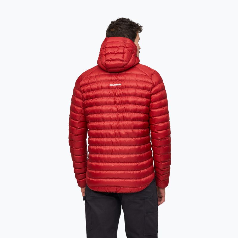 Férfi bélelt kabát Mammut Albula IN Hooded Jacket Men dark mammut red 2
