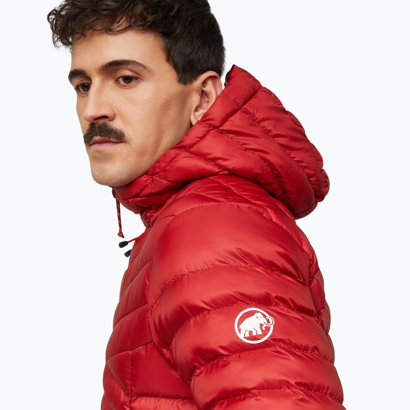 Férfi bélelt kabát Mammut Albula IN Hooded Jacket Men dark mammut red 6
