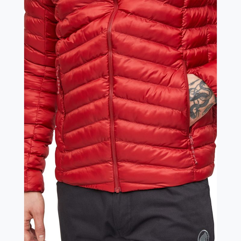 Férfi bélelt kabát Mammut Albula IN Hooded Jacket Men dark mammut red 8