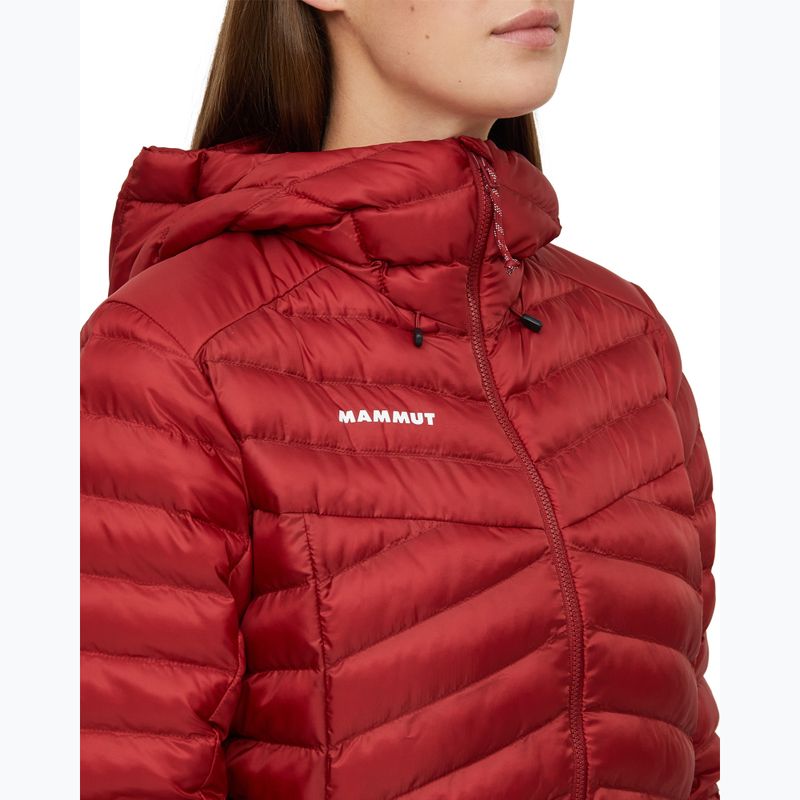 Női bélelt kabát Mammut Albula IN Hooded Jacket Women dark mammut red 9