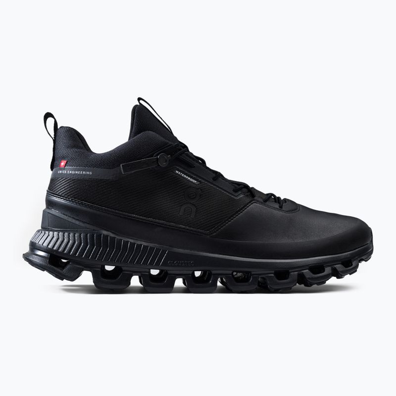 Férfi futócipő ON Cloud Hi Waterproof fekete 2899674 2
