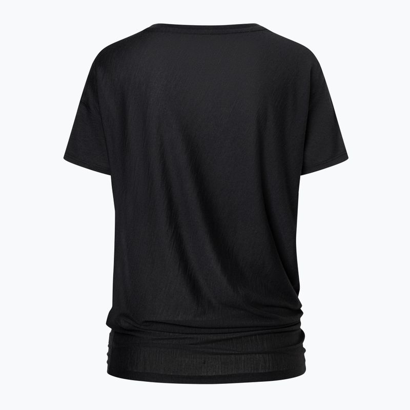 Női jóga póló super.natural Yoga Loose Tee jet black 4
