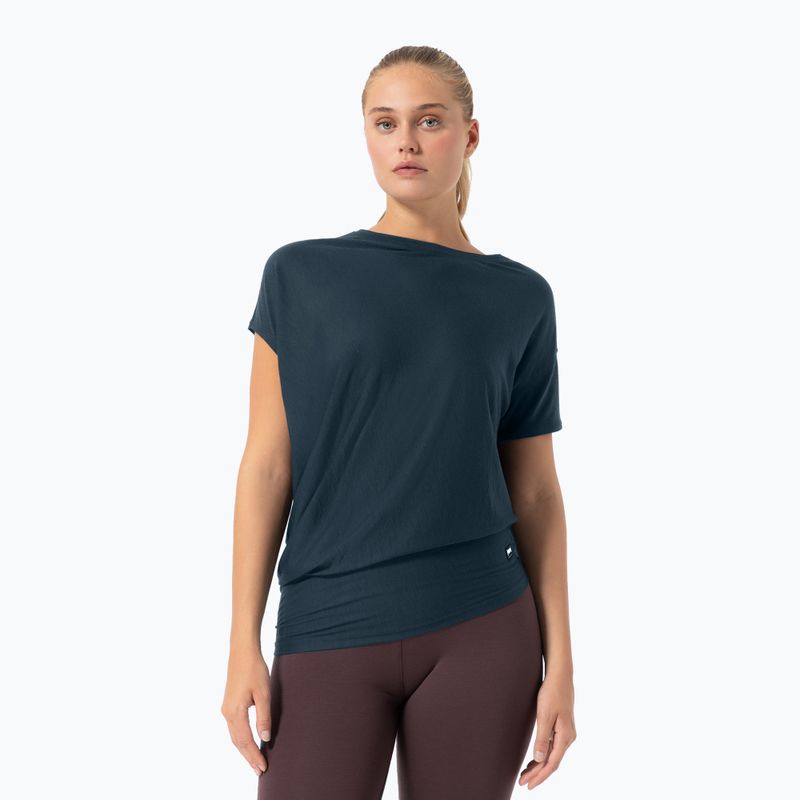 Női jóga póló super.natural Yoga Loose Tee blueberry