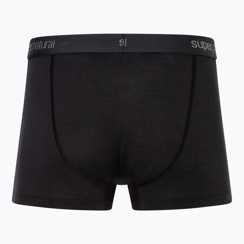 Férfi termikus boxeralsók super.natural Tundra 175 2 pár jet black/jet black 2