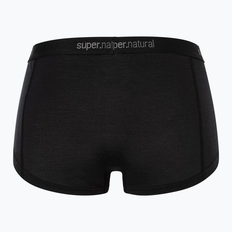 Női thermo boxeralsó super.natural Tundra 175 Boyfriend Hipster jet black 2