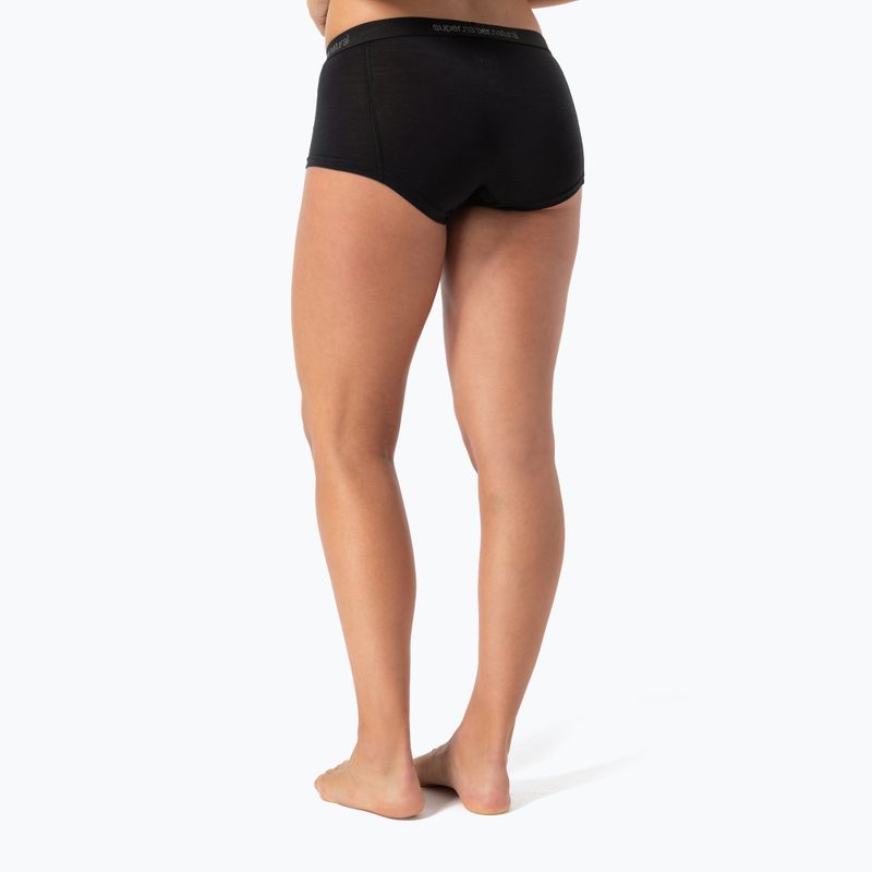 Női thermo boxeralsó super.natural Tundra 175 Boyfriend Hipster jet black 5
