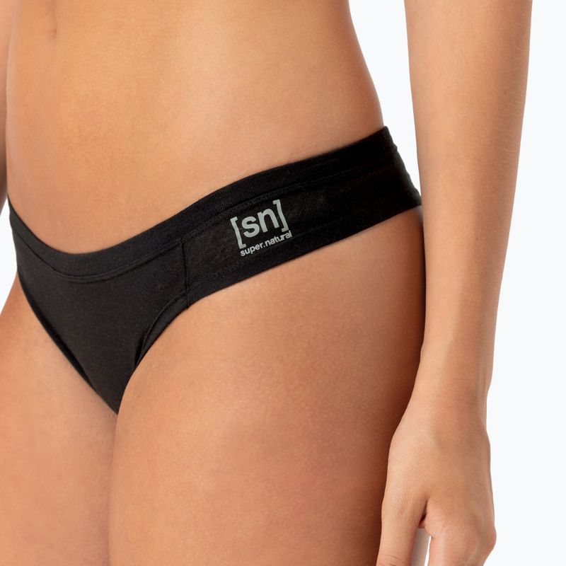 Női thermo aktív alsónemű super.natural Tundra 175 Thong jet black 6