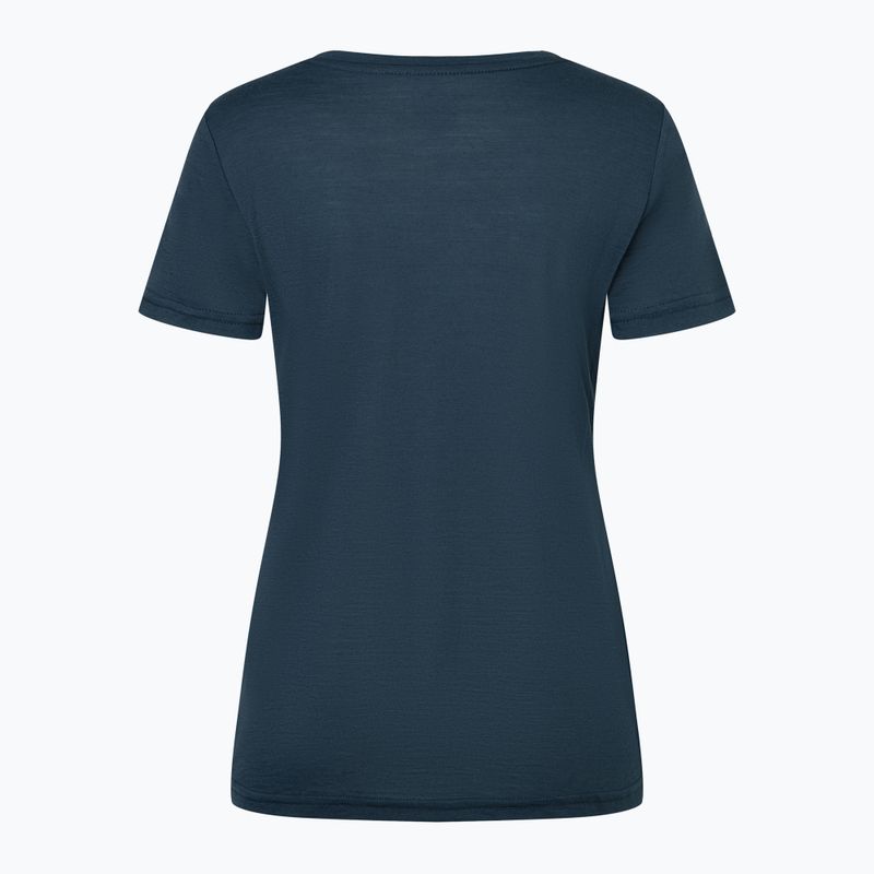 Női póló super.natural Preikestolen Cliffs Tee blueberry/feather grey/copper 4