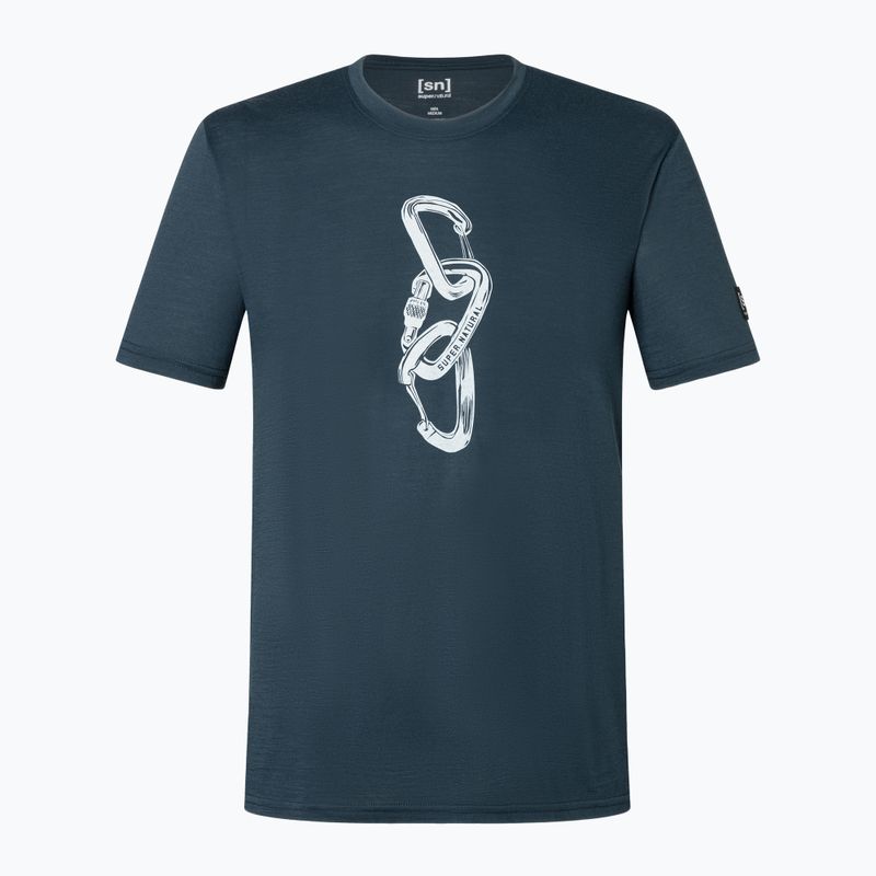 Férfi póló super.natural Carabineri Tee blueberry/vapor grey 2
