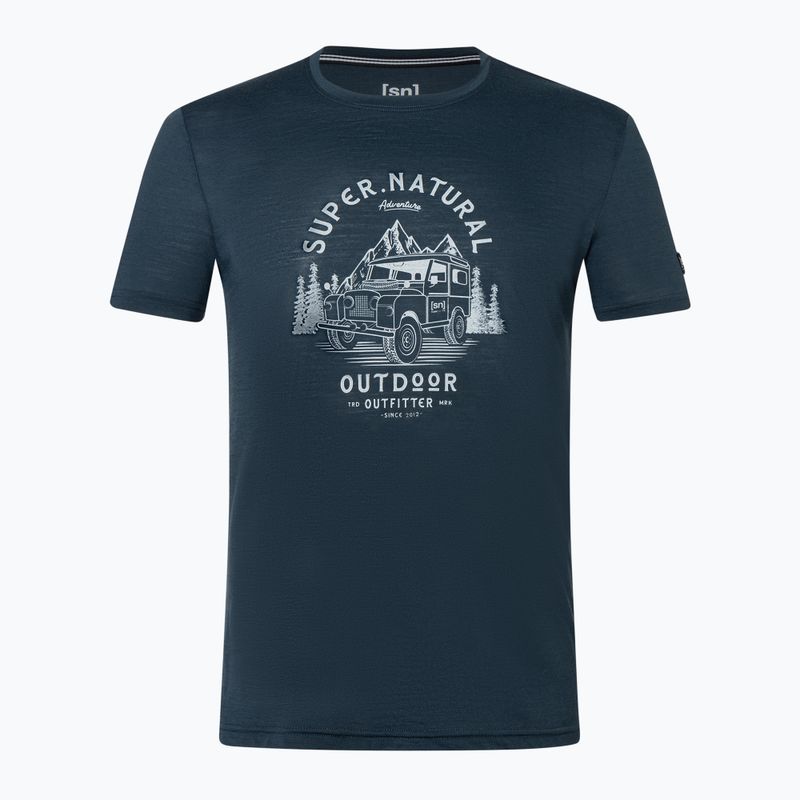 Férfi póló super.natural Landi Tee blueberry/vapor grey 4