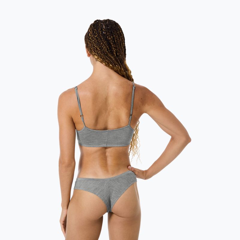 Termoaktív melltartó super.natural Cosy Bra cashmere grey melange 3